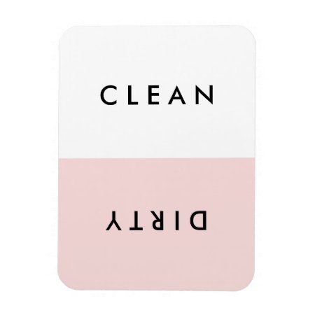 Minimal Pink Dishwasher Clean Or Dirty Magnet