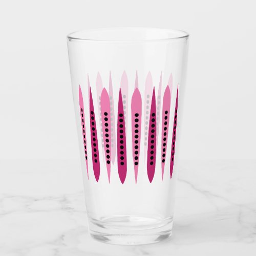 Minimal Pink Retro Inspired Glass