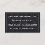 [ Thumbnail: Minimal, Plain Business Card ]