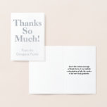[ Thumbnail: Minimal, Plain "Thanks So Much!" Card ]