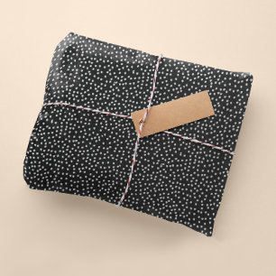 Minimal Polka Dot Black and White Pillow Case