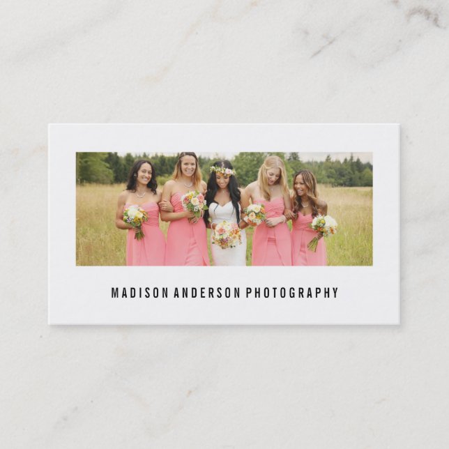 Minimal Portrait | Photography Business Cards (Front)