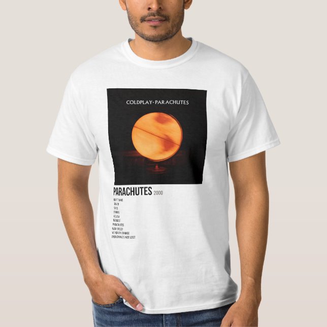 minimal poster of the album parachutes T-Shirt (Front)