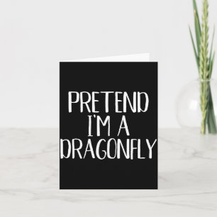 Minimal Pretend I'm Dragonfly Costume Family Card