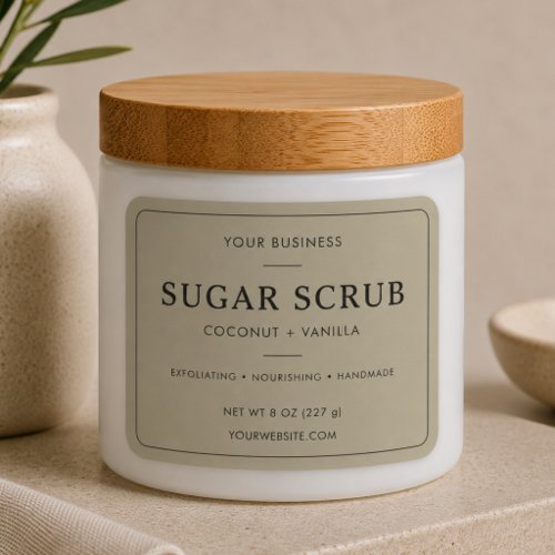 Minimal Product Label
