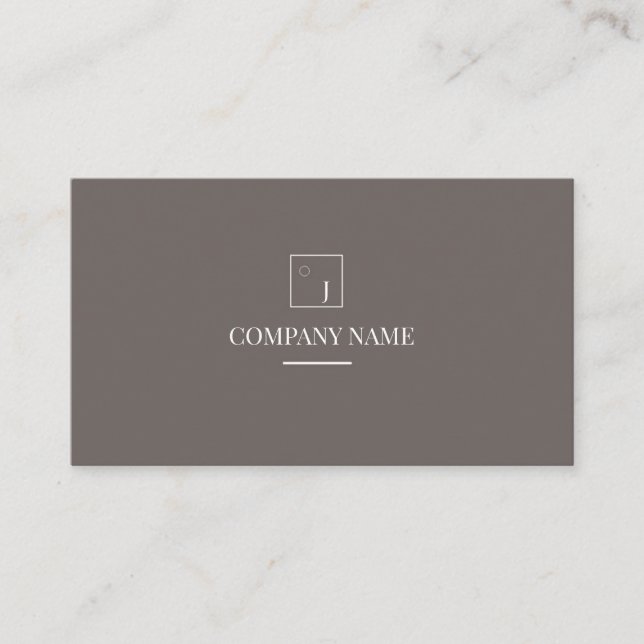 Minimal Professional Business Card (Front)