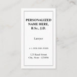 [ Thumbnail: Minimal, Professional Business Card ]