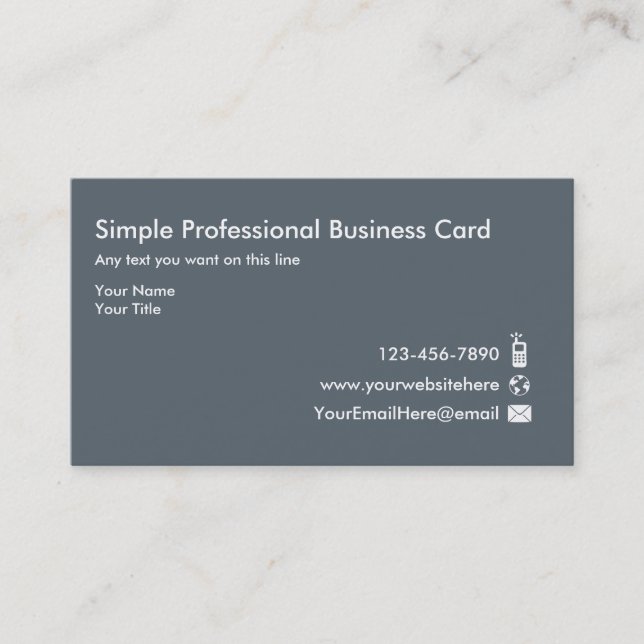 Minimal Professional Business Cards (Front)