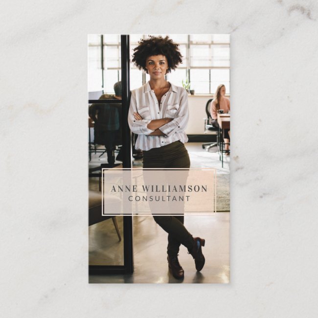 Minimal & Professional Business Photo Business Card