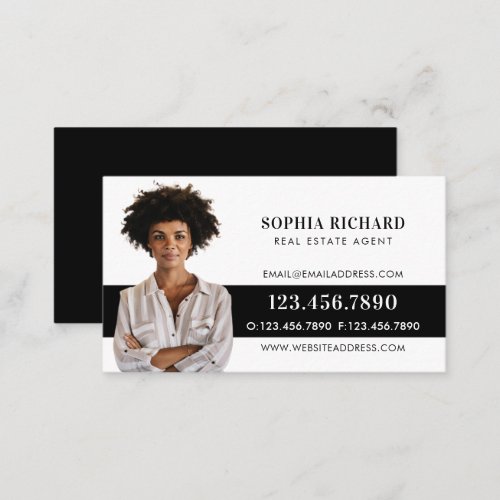 Minimal  Professional Business Photo Portrait Business Card