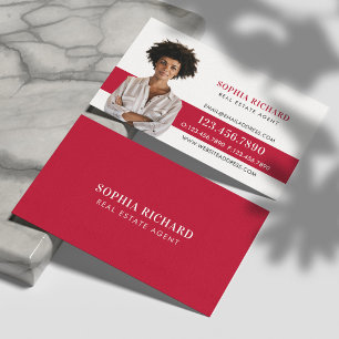 Minimal & Professional Business Photo Portrait Business Card