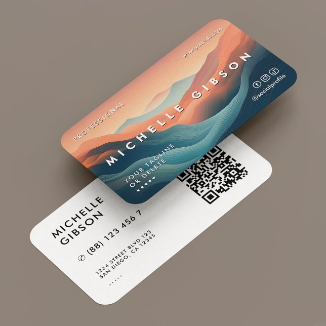 Minimal Professional Creative Designer Bright Business Card (Creator Uploaded)