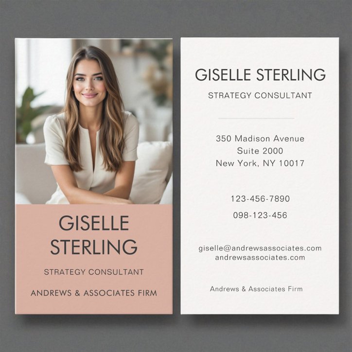Minimal Professional Employee Corporate Modern Business Card