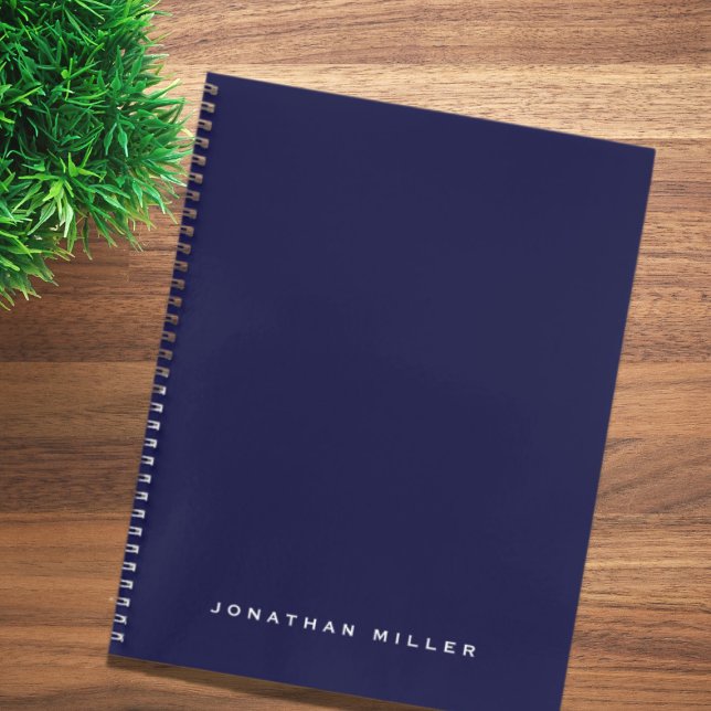  Minimal Professional Monogram Navy Blue Notebook (Creator Uploaded)