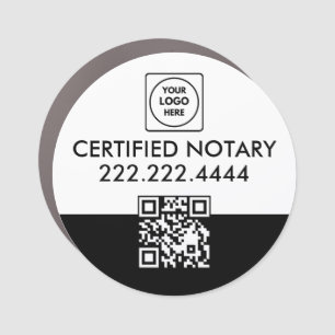 Minimal Professional Notary Logo Marketing Magnet