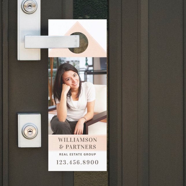 Minimal & Professional Real Estate Blush Home Door Hanger (Creator Uploaded)