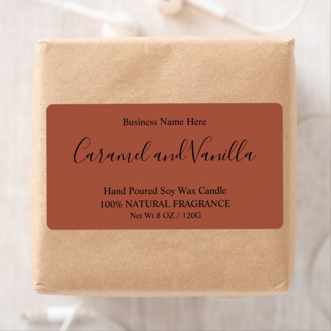 Minimal Professional Terracotta Boho  Label (Insitu)