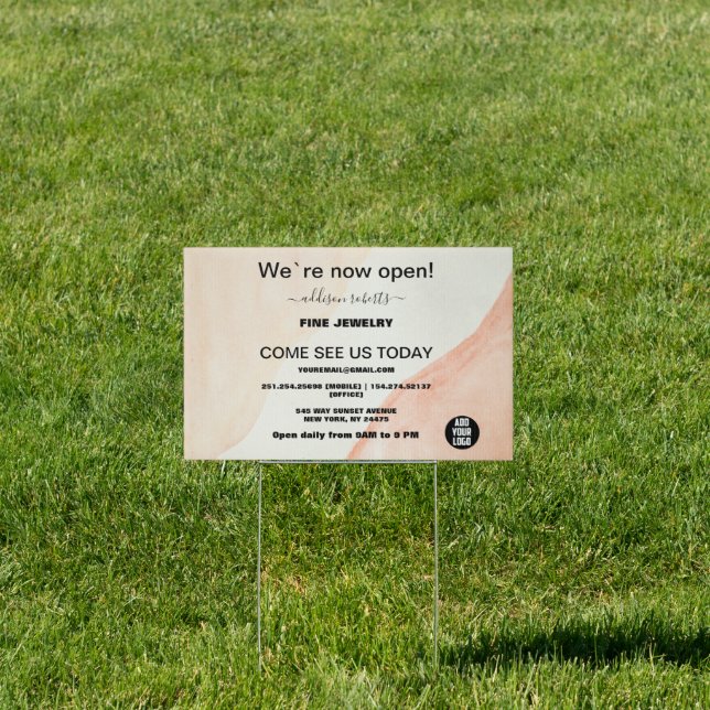 Minimal Professional Terracotta Boho  Sign (Insitu)