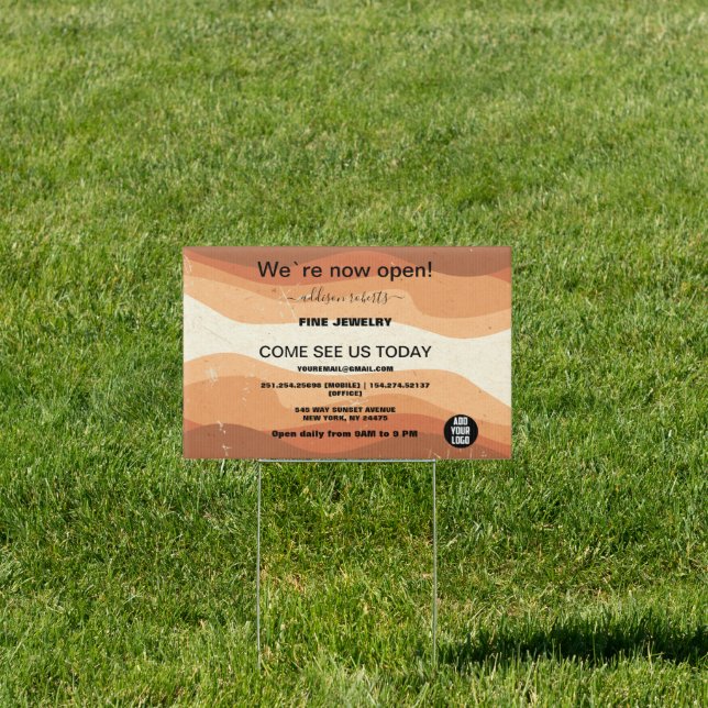 Minimal Professional Terracotta Boho  Sign (Insitu)