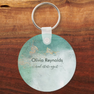 Minimal Promotional Product Business Logo QR Code Keychain