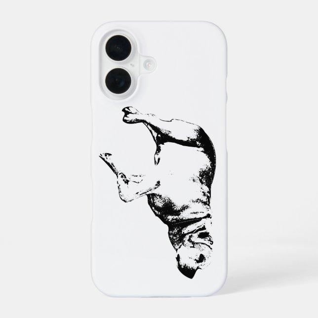 Minimal Pup Presence Iphone Case (Back)