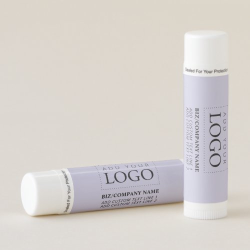 Minimal Purple Custom Business Logo Promotional Lip Balm