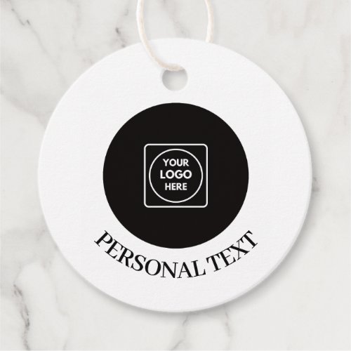 Minimal QR Logo Text Business Label price tags