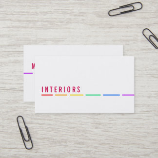 Minimal Rainbow businesscards Business Card