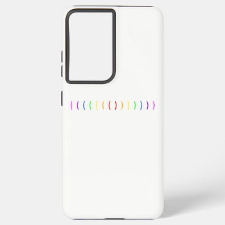Minimal rainbow samsung galaxy s21 ultra case