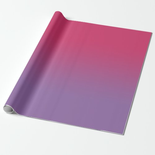 Minimal Raspberry Pink to Purple Gradient Wrapping Paper