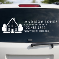 Minimal Real Estate Agent Rustic House Car