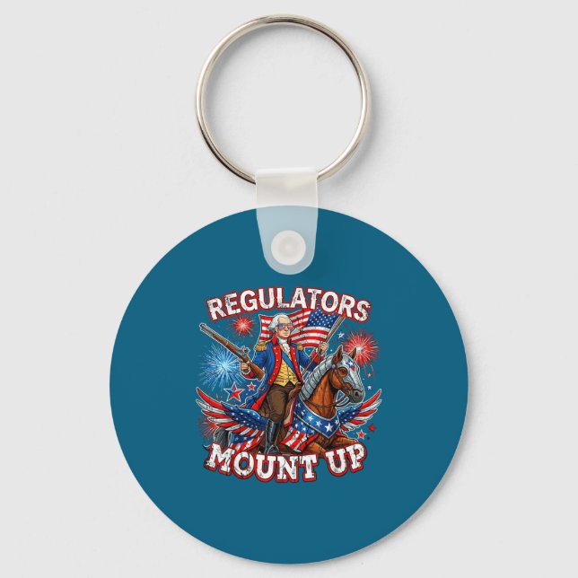 Minimal Regulators Mount Up George Washington Keychain (Front)