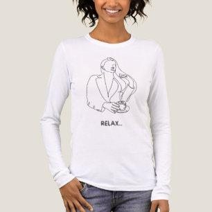 Minimal Relax Sketch Shirt – Simple Elegant Art