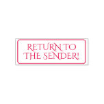 [ Thumbnail: Minimal "Return to The Sender!" Rubber Stamp ]
