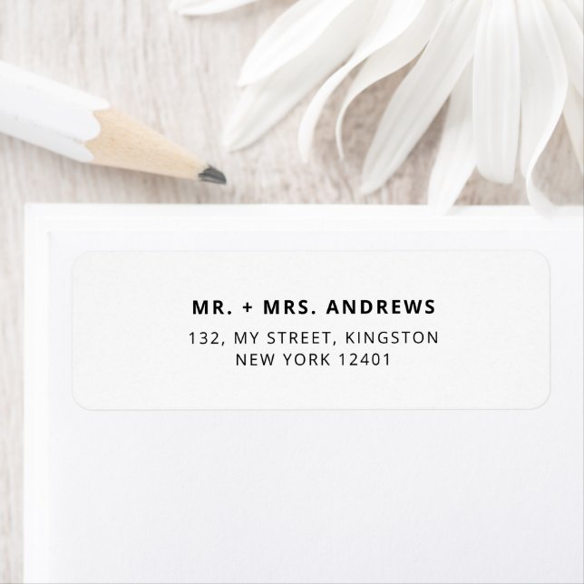 Minimal Ring in the New Year Engagement Christmas Label (Insitu)
