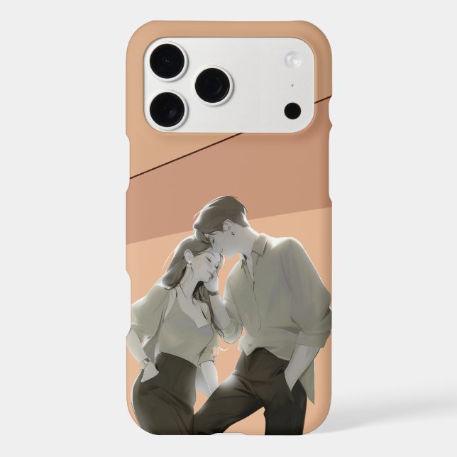 Minimal Romantic Couple Aesthetic Case-Mate iPhone Case (Back)