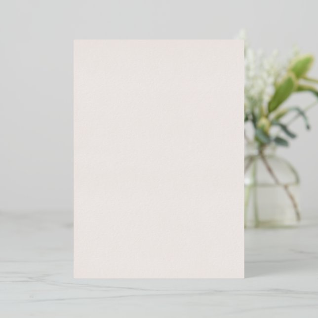 Minimal Rose Gold Foil Blush Brunch with the Bride Invitation (Standing Front)