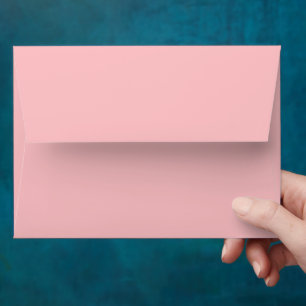 Minimal Rose Gold Wedding Invitation Matching  Envelope
