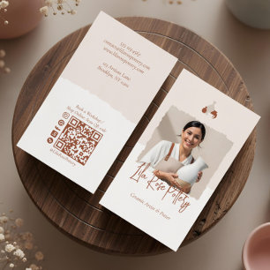 Minimal Rustic Organic Handmade Pottery Design  Business Card
