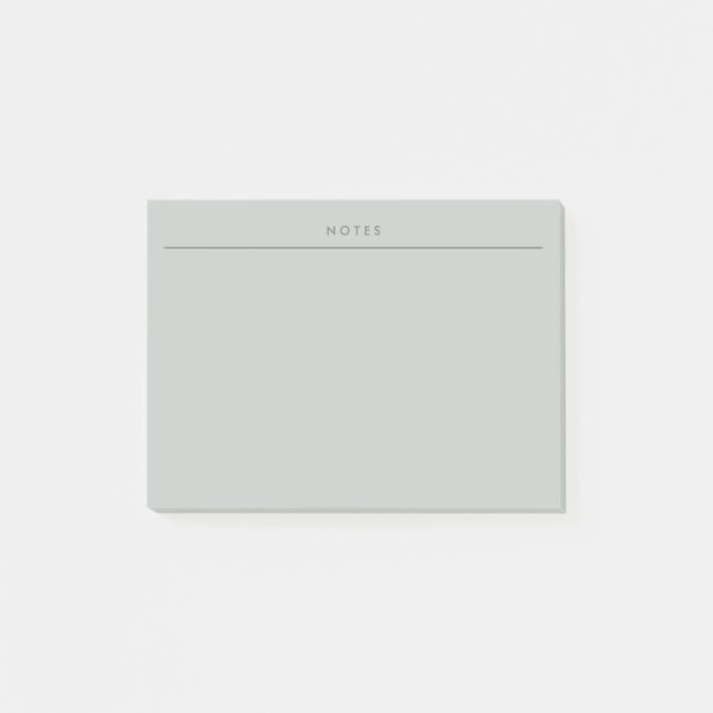 Minimal Sage Green Memo Planner  Post-it Notes (Front)