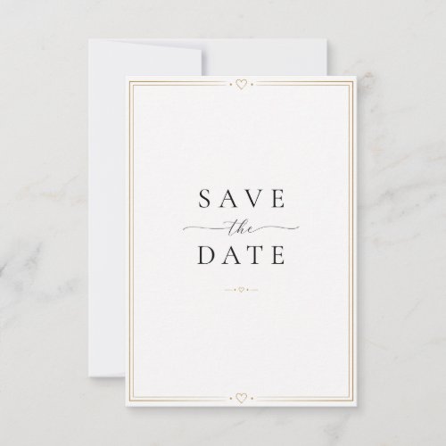 Minimal Save the Date Wedding Card | Elegant Moder