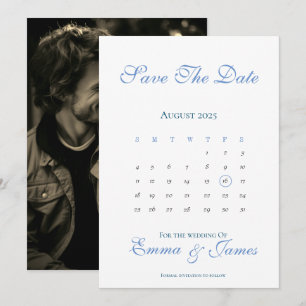 Minimal Save The Date with Calendar Invitation