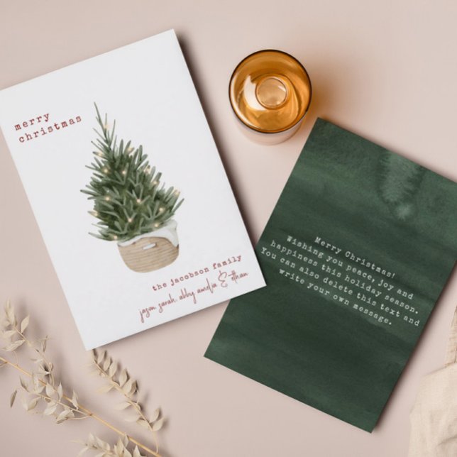 Minimal Scandi Christmas Family Holiday Card (Creator Uploaded)