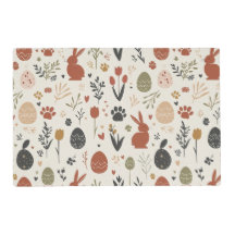 Minimal Scandinavian Easter Pet Feeding Mat