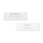 Minimal Script Black Grey White Earring Display