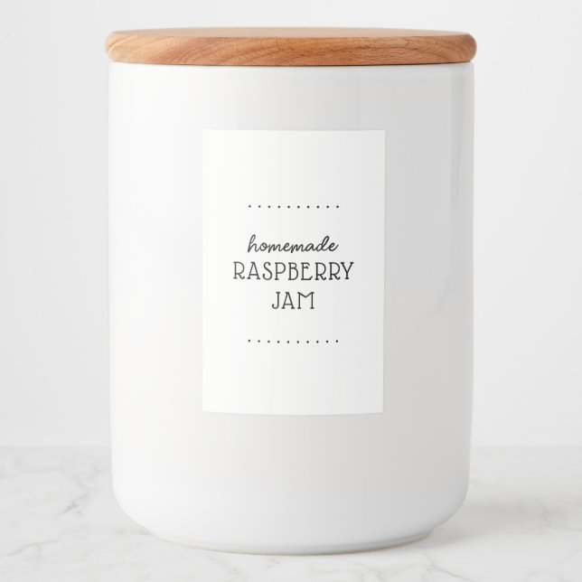 Minimal Script Cottage Food Label Set (Front)