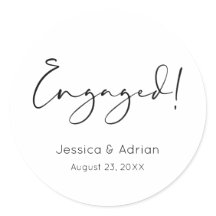 Minimal Script Engaged Engagement Party