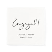 Minimal Script Engaged Engagement Party