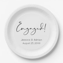 Minimal Script Engaged Engagement Party