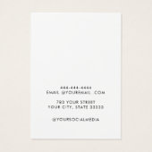 Minimal Script modern 3 Earring Display card (Back)